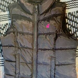 Kids Black Puffer Vest